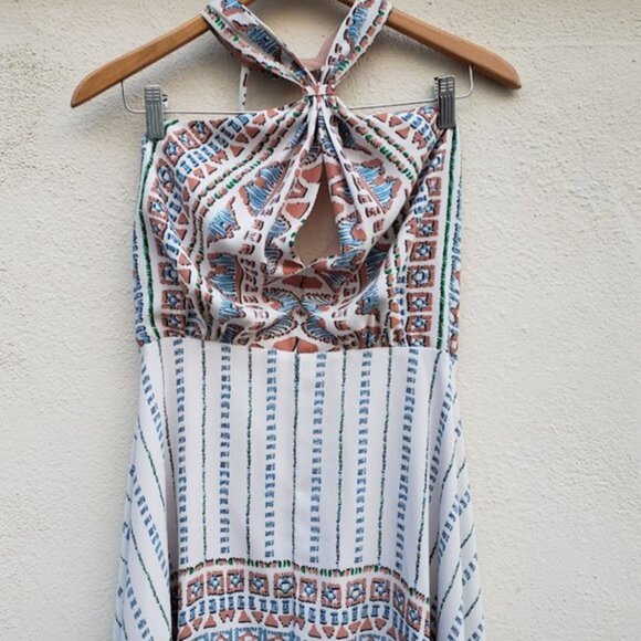 5/$100 SALE -BCBGMaxAzria Danela Light Blue Handkerchief Dress - Picture 5 of 6